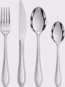 Jogo de Talheres Faqueiro 24 Peças Aço Inox Luxo Mesa Posta