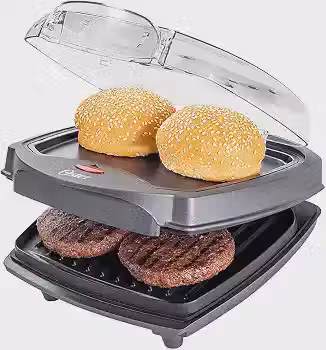 Grill Elétrico Oster Burguer 2 em 1 com Estufa, 110V, 1200W, OGRL500