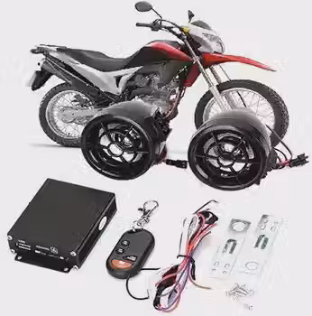 Alarme Moto Bluetooth Anti-Furto com Controle e Caixa de Som