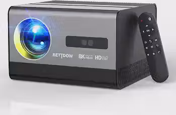 Bettdow Projetor 4k 8k 18000 Lumens Hd 1080p Compatível Completo De Android 12, Smart Projetores Retroprojetor Portatil 550 ANSI WiFi6 BT4,2, Auto Correção Trapezoidal, Foco Eletronico