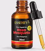 Óleo Vegetal de Rosa Mosqueta Rubiginosa 100% Puro Prensado a Frio - Hidratação e Cuidados com Pele, Cabelos e Unhas - Frasco Vidro com Conta-Gotas, Vegano e Cruelty-Free - 30ml ESSENITY