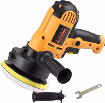 110V Politriz Lixadeira Rotativa Multifunções Automotiva, Polidor Elétrico 700 W Lixadeira 6 Velocidades, Politriz Automotiva Profissional, Enceradeira de Carro com Almofadas de Polimento