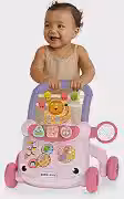 Andador Infantil Didático Musical Educativo Interativo com Reservatório de Água (Rosa)