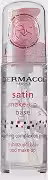 Primer facial transparente Dermacol Satin Makeup Base, pele aveludada, cobre rugas e poros, para pele oleosa, seca e mista, fácil de aplicar, pele pronta para a base (30 ml)