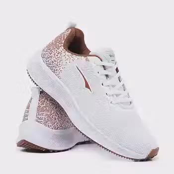 Tênis Feminino de Academia Caminhada Treino Corrida Leve Confortável Esportivo Branco