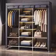 Guarda Roupa Organizador de Roupas Dobrável Armário Camiseta Calça 3 Portas Multiuso Linha Premium