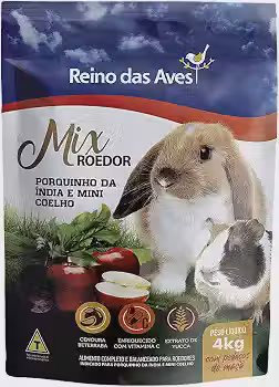 Ração Gold Mix Porquinho Da Índia e Mini Coelho 4kg R.D.A