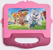 Tablet Infantil Patrulha Canina Skye com Controle Parental 4GB RAM + 64GB + Tela 7 pol + Case + Wi-fi + Android 13 + Quad Core Multi - NB422