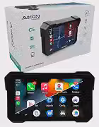 AIKON, Central Multimidia GPS Moto Aikon MT500 Tela QLED 5 Carplay Android Auto IPX8