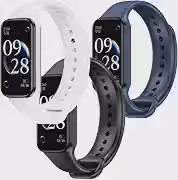 Kit 3 Pulseiras de Silicone Sport Cores Vivas para Xiaomi Mi Band 8 Active