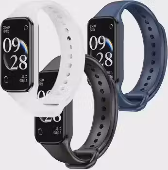 Kit 3 Pulseiras de Silicone Sport Cores Vivas para Xiaomi Mi Band 8 Active
