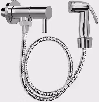Ducha Higiênica ABS com Gatilho Regulável - Mangueira 1,20 Metros, Jato Ajustável, Design Ergonômico Moderno, Alta Durabilidade, Fácil Instalação e Limpeza, Ideal para Banheiro e Salão de Beleza