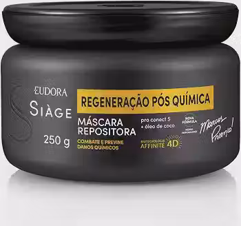 Eudora Máscara Repositora Siàge Expert Regeneração Pós Química 250g