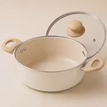 Caçarola 22cm 2,8L Revestimento Cerâmico com Tampa para Indução