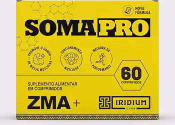 Soma Pro - 60 comp, Iridium Labs, Amarelo, 60 Comprimidos
