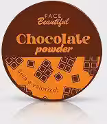 Pó Finalizador Solto Face Beautiful - Chocolate Powder - Sela Maquiagem Matte Sem Efeito Fantasma - Peles Morenas e Negras - 150 Caracteres
