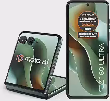 Smartphone Motorola Razr 60 Ultra - 1TB 32GB (16GB RAM+16GB Ram Boost) Snapdragon 8 Elite Tela dobrável 7' e externa 4' Moto AI 50MP camera - Verde (Seminovo)