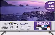 Smart TV 40' Britânia Roku TV HDR10 Dolby Audio B40CRA
