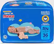 Fralda Turma da Mônica Baby Jumbo RN 36 Unidades
