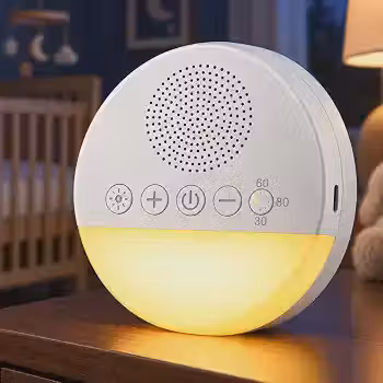 Aparelho de Ruído Branco com Som de Útero, Luz e Timer 15/30/60