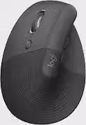 Mouse Sem Fio Logitech Lift Left Vertical com Design Canhoto e Ergonômico para Redução de Tensão Muscular, Cliques Silenciosos, Conexão Bluetooth ou USB Logi Bolt, Windows/macOS/iPadOS - Grafite