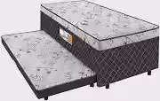 Cama Box Conjugada Solteiro Smp com Cama Auxiliar Ortopédico 46x88x188cm Carol