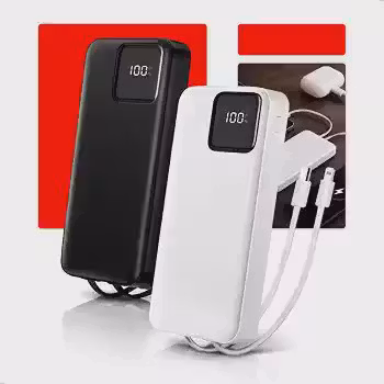 Power Bank 20000mAH 33w Carregador Portátil Turbo Carregamento Ultra Rápido PD Visor Led com 2 Saídas, Bateria Externa USB-C Compatível com IOS e Android ANJ.GG