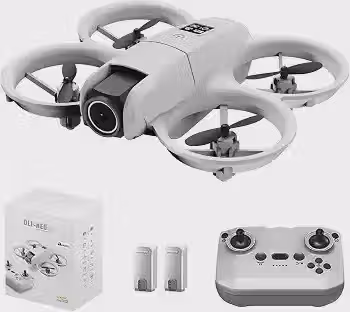 Drone DLI Neo com Câmera Dupla 4K UHD, Controle Remoto, Wi-Fi, Prevenção de Obstáculos, 2 Baterias, para Iniciantes