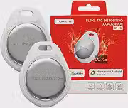 Kit 2 Smart Tag Localizador Compatível com Android e Iphone Rastreador de Objetos GPS Smart Tag Bateria Substituível Bluetooth Com Alarme Sonoro Localiza Pets Crianças Chaves Carro Moto Mala Mochila