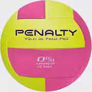 Bola de Volêi de Praia Penalty Pro X, Amarela e Roxa, Oficial