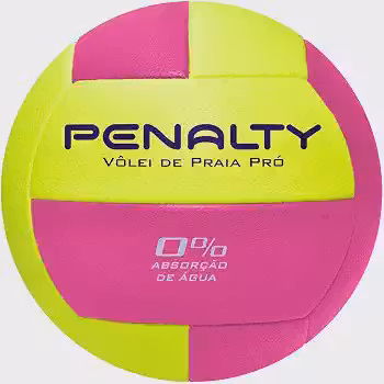 Bola de Volêi de Praia Penalty Pro X, Amarela e Roxa, Oficial