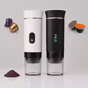 Cafeteira Portátil USB Elétrica p/Cápsulas e Café Moído - Digital