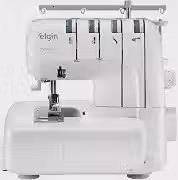 Máquina de Costura Overlock 2000 Elgin Doméstica Portátil Versátil Branco - 220V, Ferro