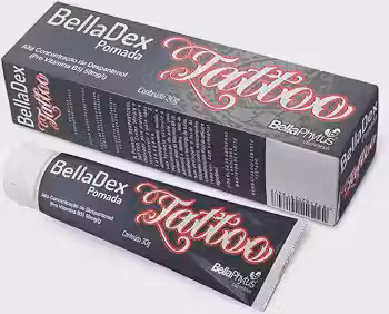 BellaDex Pomada Tattoo BellaPhytus, Solução Concentrada de Dexpantenol, 30g