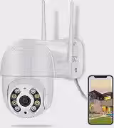 Câmera De Segurança Wi Fi Externa Full HD 360 Graus À Prova D água IP66 Bivolt (Branco)