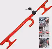 Trava Antifurto Universal para Volante, Pedal e Câmbio, Alta Resistência, Dispositivo de Segurança Automotiva, Proteção Contra Roubo Veicular