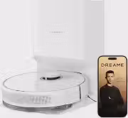 DREAME D15 Plus Robô Aspirador e Passa Pano com Autoesvaziamento, Sucção 13.000 Pa, Limpeza de Carpetes, Desvio de Obstáculos, Minimiza Enroscos, Limpeza para Pets, Bateria 5200mAh, 127V