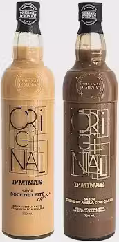 Kit Licores Cremosos Doce de Leite e Avelã com Cacau, Original D'Minas, 2 unidades 700 ml