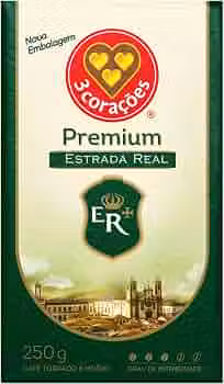 3 Corações Café Torrado E Moído Estrada Real Premium À Vácuo 250G
