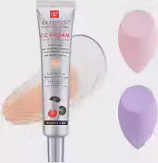 Base de creme CC para correção de cor, corretivo de poros invisíveis, rico em Centella Asiática, creme CC hidratante e à prova d'água com FPS 25 (CLARO)