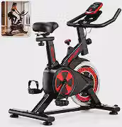Bicicleta Ergométrica Bike Spinning – Bike Treino em Casa, Academia, Exercícios Cardio e Emagrecimento, Design Confortável e Ajustável, Vertical Silenciosa +100kg