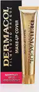 DERMACOL Make-Up Cover - Base de alta cobertura, base cremosa matte com FPS 30, à prova d'água, ideal para cobrir manchas de pele, acne e olheiras, maquiagem de longa duração, 30g (218)