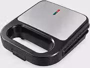 Sanduicheira Elétrica 750W 220V Antiaderente Compacta Inox 2 Placas Grill
