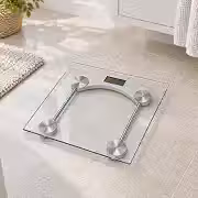*Balança Corporal Digital até 180kg Alta Precisão Visor LCD para Peso Corporal Uso Pessoal Academia Banheiro Casa*