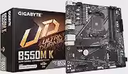Placa Mae Gigabyte B550M, AM4 4XDDR4(MÁX128GB), 4 Sata, 1 M.2, 2XUSB 3.2, 4XUSB 2.0, 1XHDMI