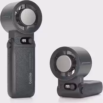Basike Ventilador Portátil de Mão, Tecnologia Ice-Cooling Instantâneo