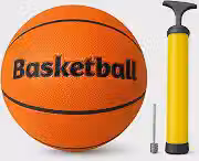 Bola de Basquete Oficial Tamanho 7 com Bomba de Ar e Agulha – Alta Durabilidade e Aderência, Ideal para Treinos e Jogos em Quadra, Escola, Clube e Lazer.