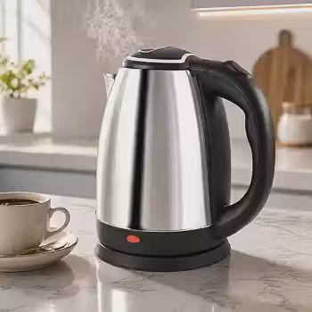 Chaleira Elétrica Inox 110V 1,8L Aquecimento Rápido Desligamento Automático