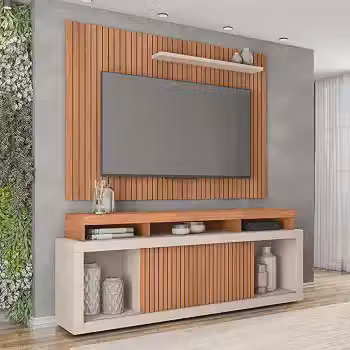 Rack para TV até 70' com Painel 2 Portas Caemmun Aegon