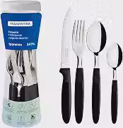 Faqueiro 24 Peças, Tramontina, Ipanema 23399091, Preto